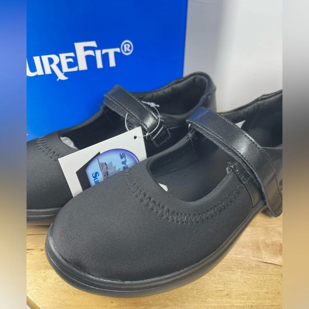 🆕 SureFit NIB ladies comfort walking shoes Mary Jane’s black size 9M Sydney S636